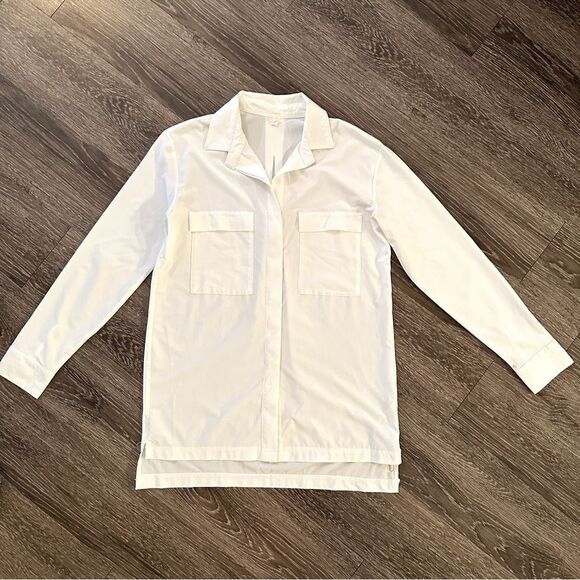 Lucy polyester spandex button down - Picture 1 of 9